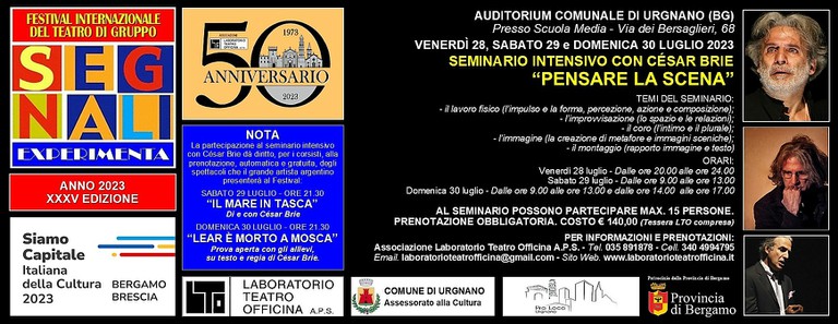 César Brie - Seminario «Pensare la scena»